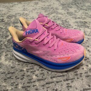 Hoka One One Clifton 9 Pink Women’s Running Shoes 5 through 7.5